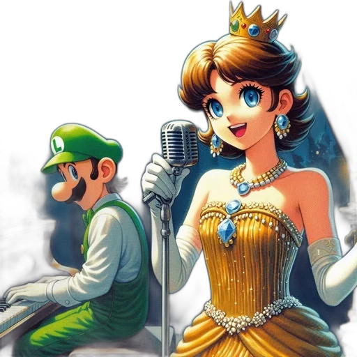 crown, dress, concept art, pixel art transparent PNG cut-out