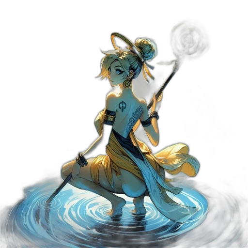 staff, dragon, mask, creature transparent PNG cut-out