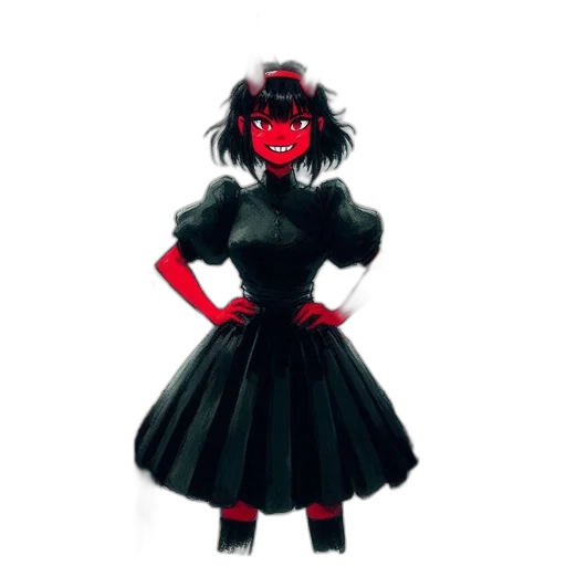 dress, mask, concept art, 3d render transparent PNG cut-out