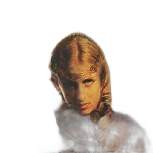 hair, face, staff, crown transparent PNG cut-out