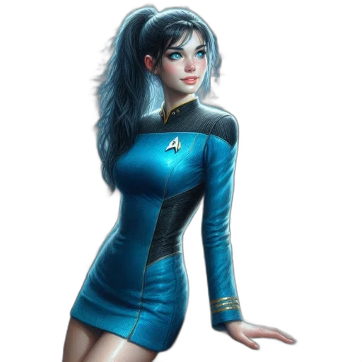 dress, robot, concept art, comic book art transparent PNG cut-out