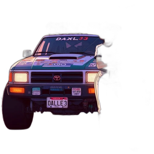 car, concept art, pixel art, photorealistic transparent PNG cut-out