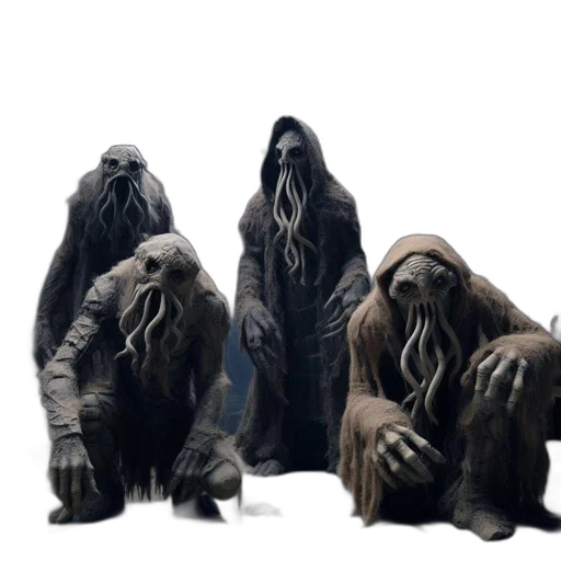 mask, creature, staff, concept art transparent PNG cut-out