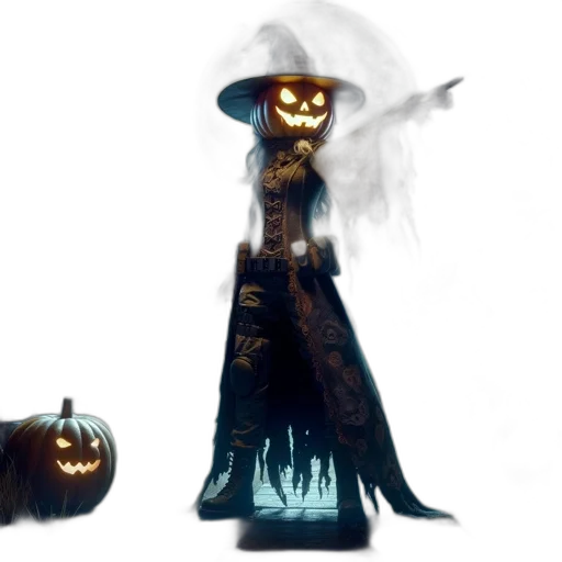 mask, staff, dress, creature transparent PNG cut-out