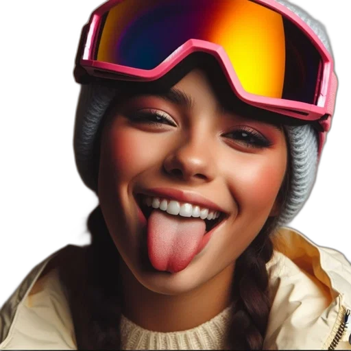 face, hat, jacket, photorealistic transparent PNG cut-out