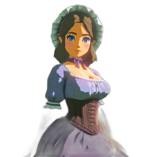 dress, face, crown, concept art transparent PNG cut-out