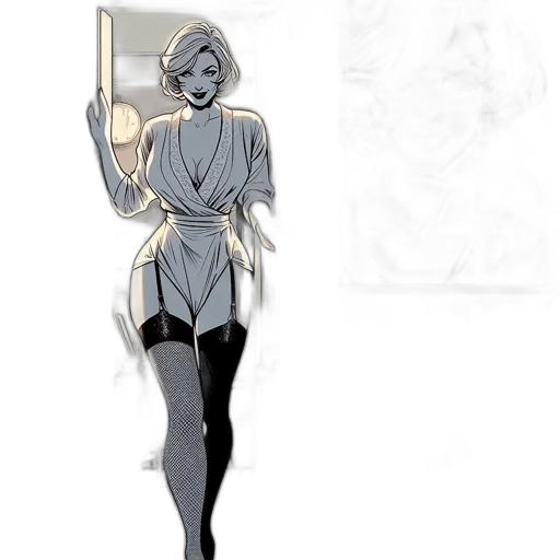 dress, staff, concept art, comic book art transparent PNG cut-out
