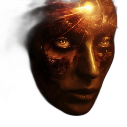 mask, face, robot, concept art transparent PNG cut-out