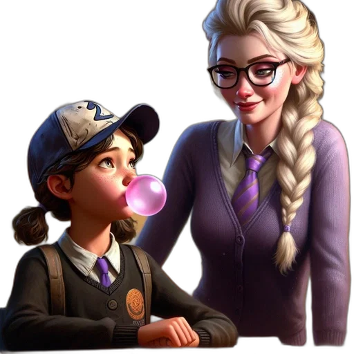 staff, hat, 3d render, concept art transparent PNG cut-out