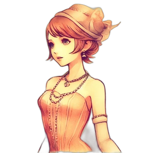 dress, hat, crown, staff transparent PNG cut-out