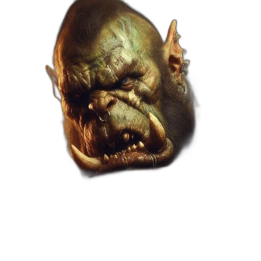 face, mask, creature, staff transparent PNG cut-out