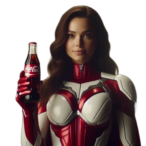 bottle, robot, comic book art, concept art transparent PNG cut-out