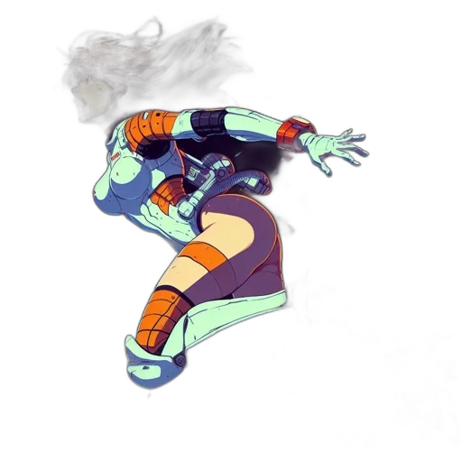 mask, dragon, jacket, hair transparent PNG cut-out