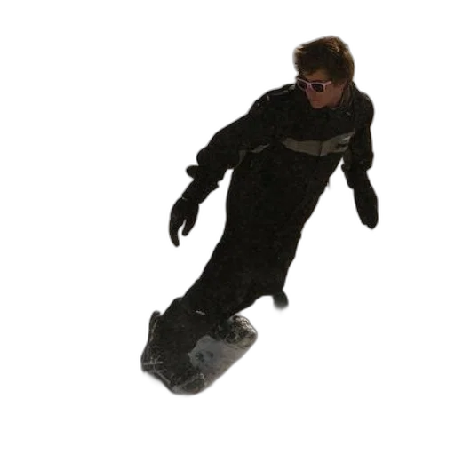 creature, jacket, shoes, staff transparent PNG cut-out