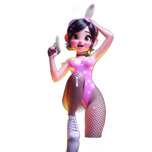 3d render, concept art, cartoon, cyberpunk transparent PNG cut-out