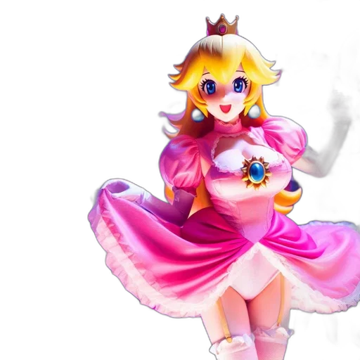 crown, dress, 3d render, concept art transparent PNG cut-out