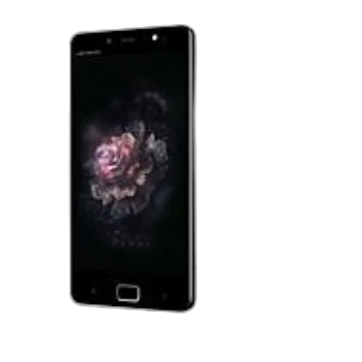 flower, sleek, black, smartphone transparent PNG cut-out