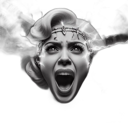 face, mask, crown, creature transparent PNG cut-out