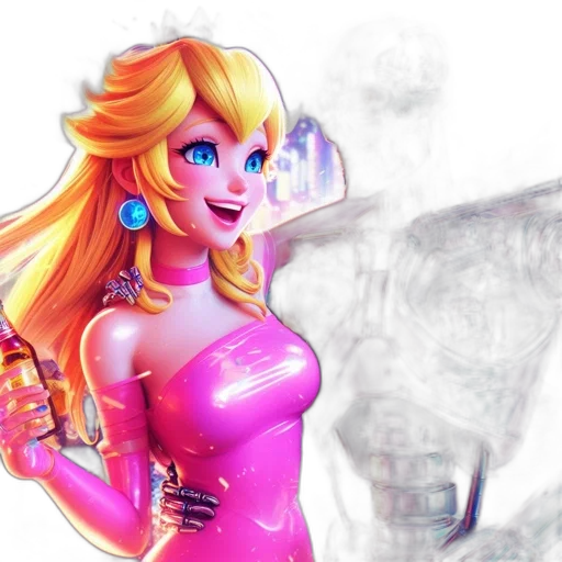 robot, dress, weapon, concept art transparent PNG cut-out