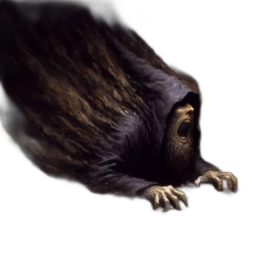 creature, animal, hair, dragon transparent PNG cut-out