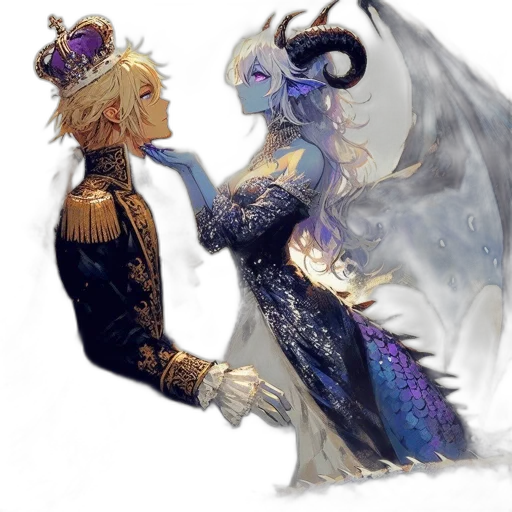 dragon, crown, mask, fantasy art transparent PNG cut-out