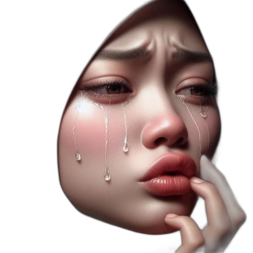 face, mask, photorealistic, 3d render transparent PNG cut-out