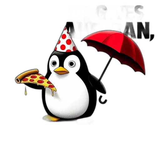 umbrella, food, pixel art, 3d render transparent PNG cut-out