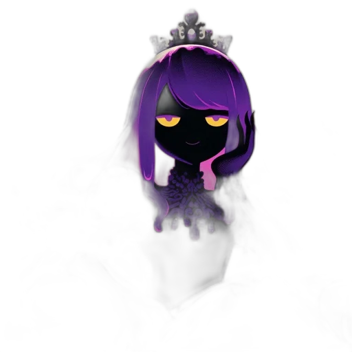 crown, mask, creature, staff transparent PNG cut-out
