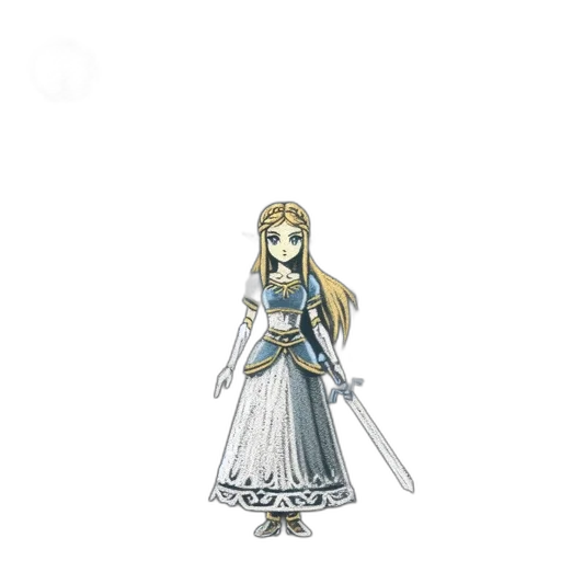 dress, staff, sword, weapon transparent PNG cut-out