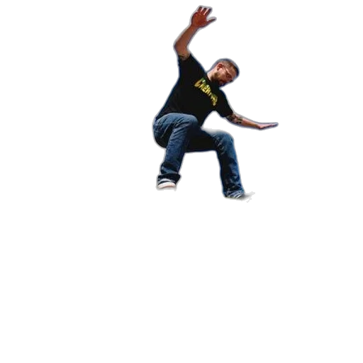 3d render, pixel art, skateboarder, performs transparent PNG cut-out