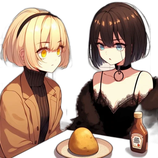 food, jacket, dress, anime transparent PNG cut-out