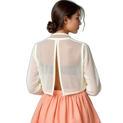 dress, jacket, pastel, earth tones transparent PNG cut-out