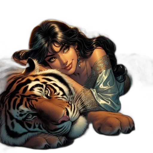 comic book art, fantasy art, concept art, photorealistic transparent PNG cut-out