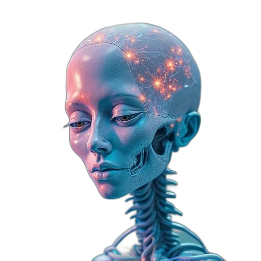 robot, face, mask, creature transparent PNG cut-out