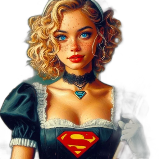 face, dress, jewelry, comic book art transparent PNG cut-out