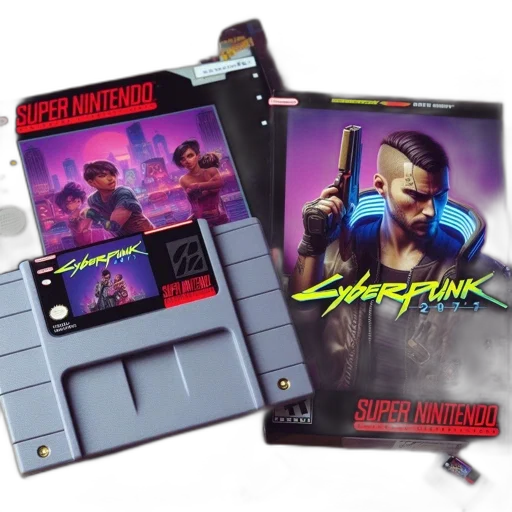 cyberpunk, vaporwave, concept art, display transparent PNG cut-out