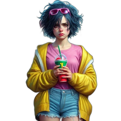 jacket, dress, face, bottle transparent PNG cut-out
