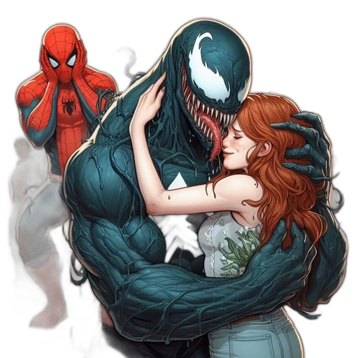 comic book art, concept art, fantasy art, underwater transparent PNG cut-out
