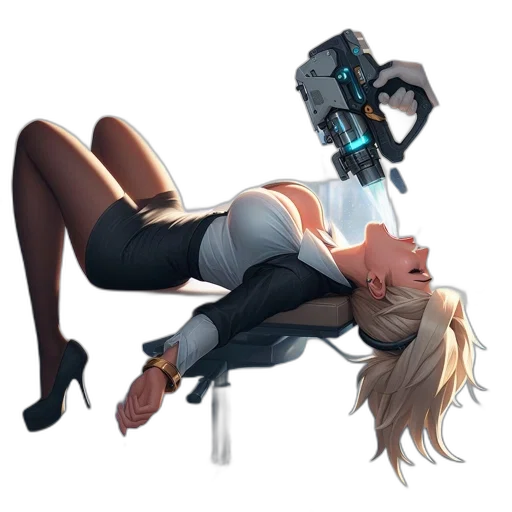 robot, weapon, staff, concept art transparent PNG cut-out