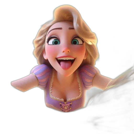 face, crown, staff, 3d render transparent PNG cut-out