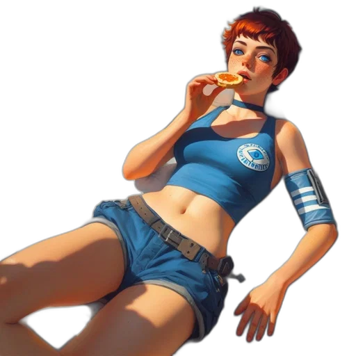food, concept art, pixel art, comic book art transparent PNG cut-out
