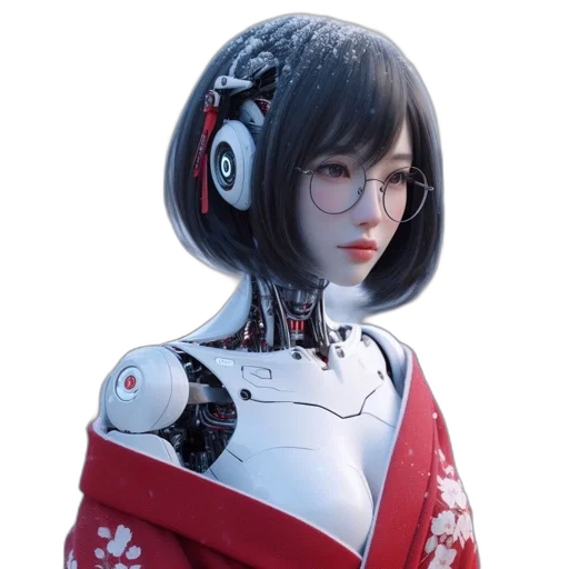 robot, face, jacket, mask transparent PNG cut-out