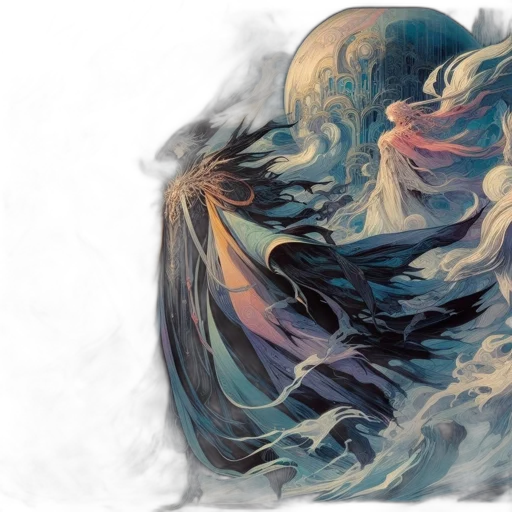 mask, dragon, hair, face transparent PNG cut-out