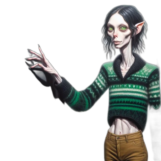 creature, staff, fantasy art, concept art transparent PNG cut-out