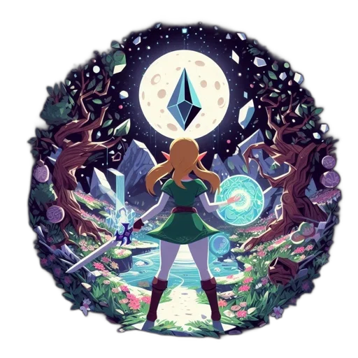 staff, concept art, pixel art, fantasy art transparent PNG cut-out