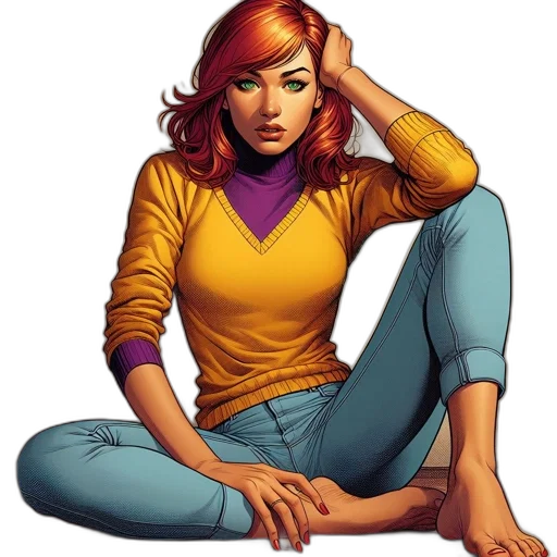 comic book art, concept art, cartoon, fantasy art transparent PNG cut-out