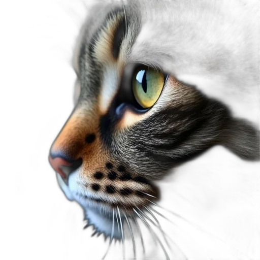 animal, creature, face, photorealistic transparent PNG cut-out