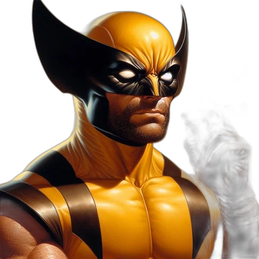 mask, comic book art, concept art, photorealistic transparent PNG cut-out
