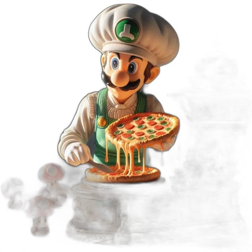 food, concept art, 3d render, watercolor transparent PNG cut-out