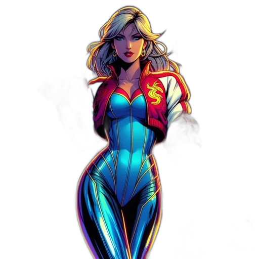 comic book art, concept art, cartoon, fantasy art transparent PNG cut-out